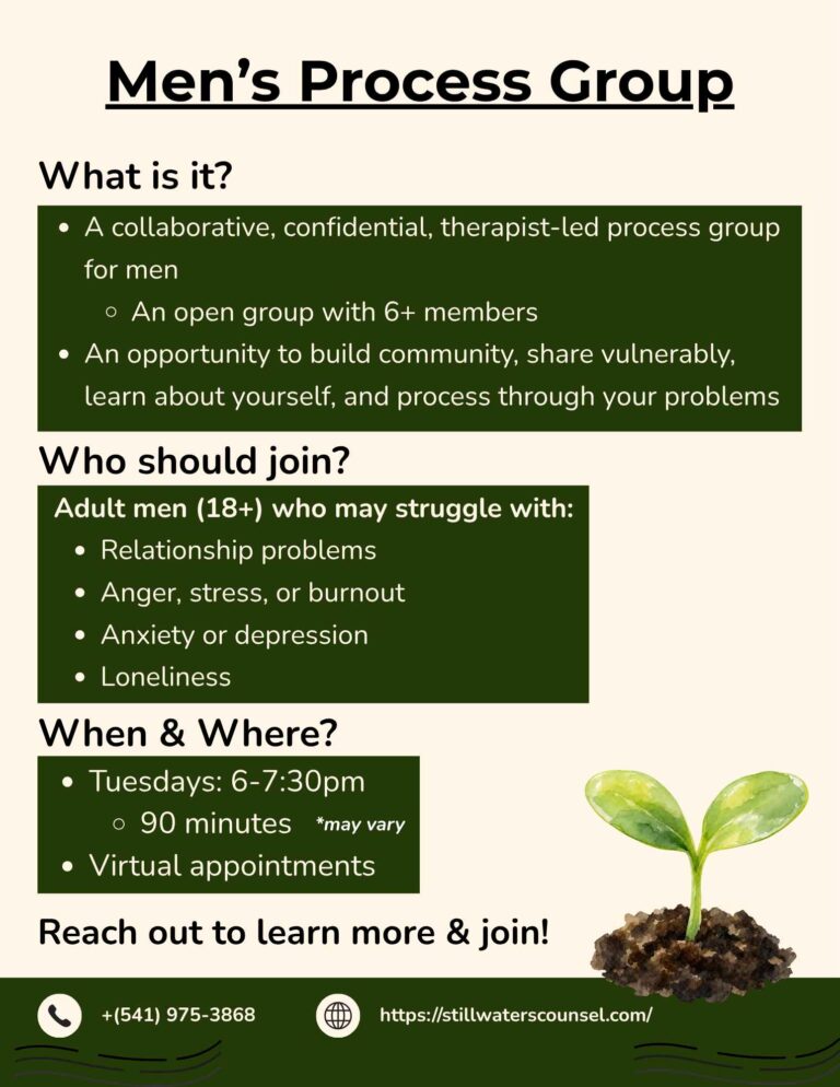 Men’s Therapy Group in Oregon